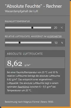 Absolute Luftfeuchte