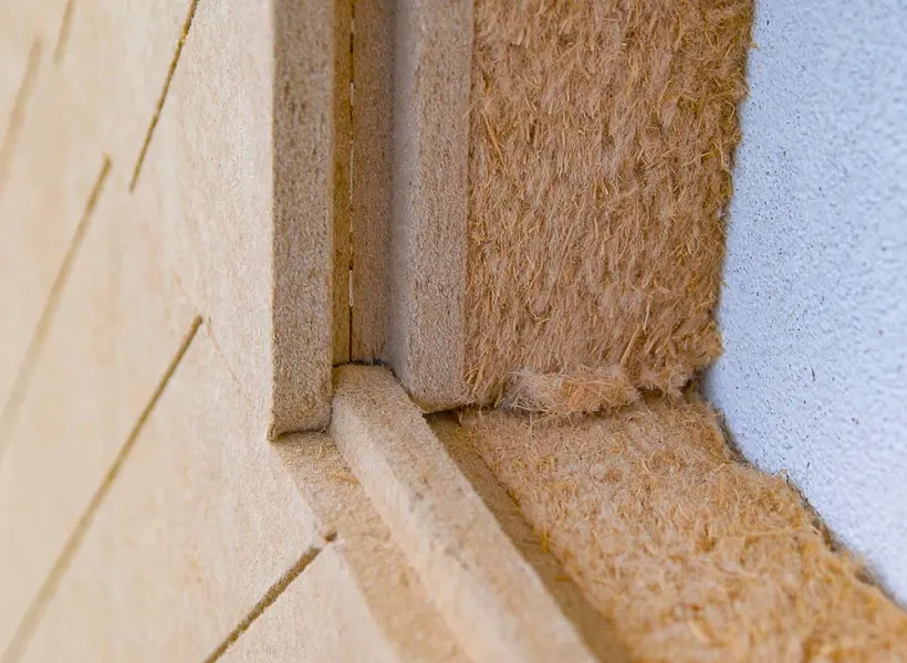 Udi-Dämmsystem: Die Hinterlüftung wird dank der inneren Holzweichfaserschicht ausgeschlossen Udi-Dämmsystem: Eine Hinterlüftung wird dank der inneren Holzweichfaserschicht ausgeschlossen