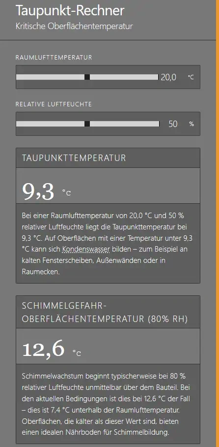 Taupunkt-Rechner