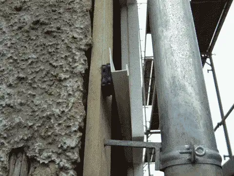 Eine mit hinterlüftbaren Schienen angebrachte Wärmedämmung funktioniert nicht