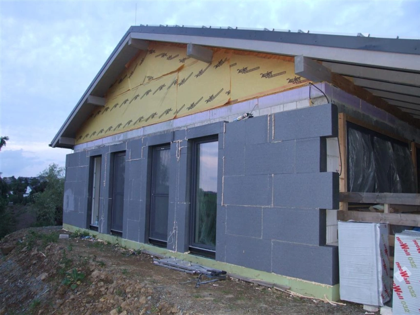 In dieses Haus wurde eine einfache Lüftungsanlage mit zentraler Abluft eingebaut